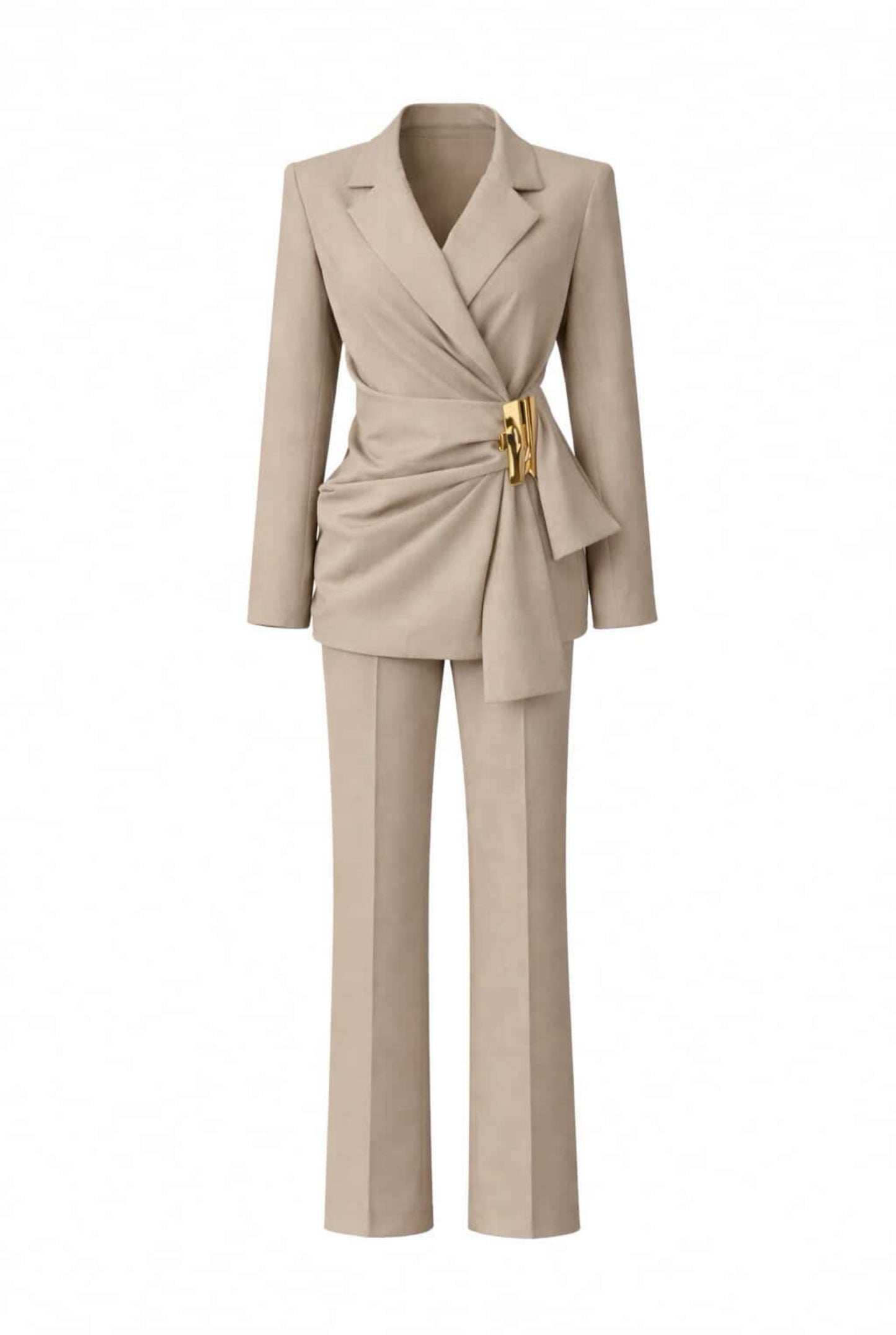 Conjunto blazer con hebilla