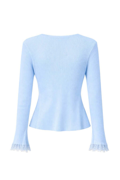 Top punto combinado encaje