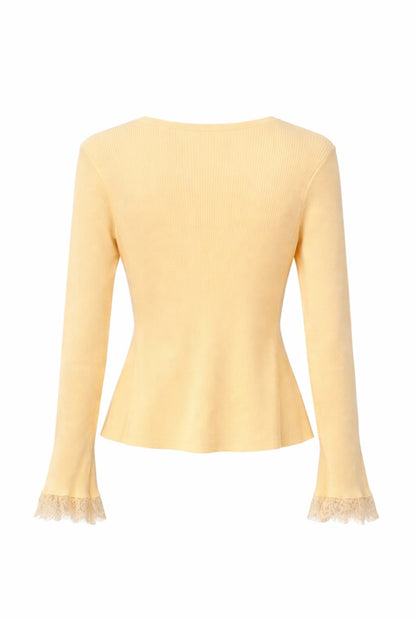 Top punto combinado encaje