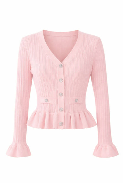 Top punto botones joya