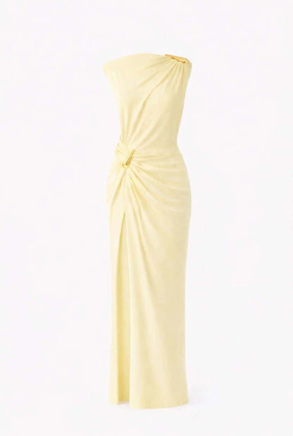 Vestido midi hebilla