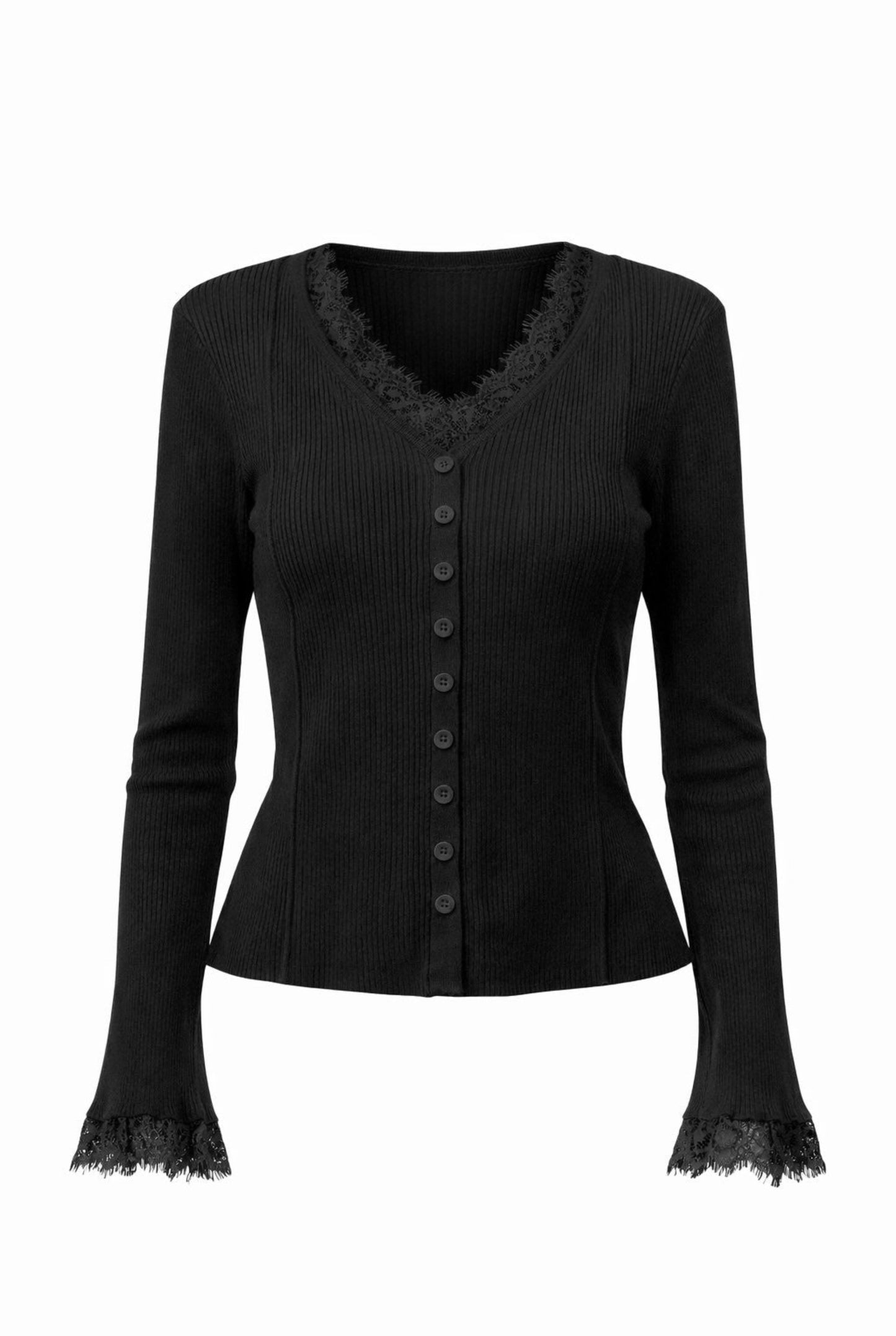 Top punto combinado encaje