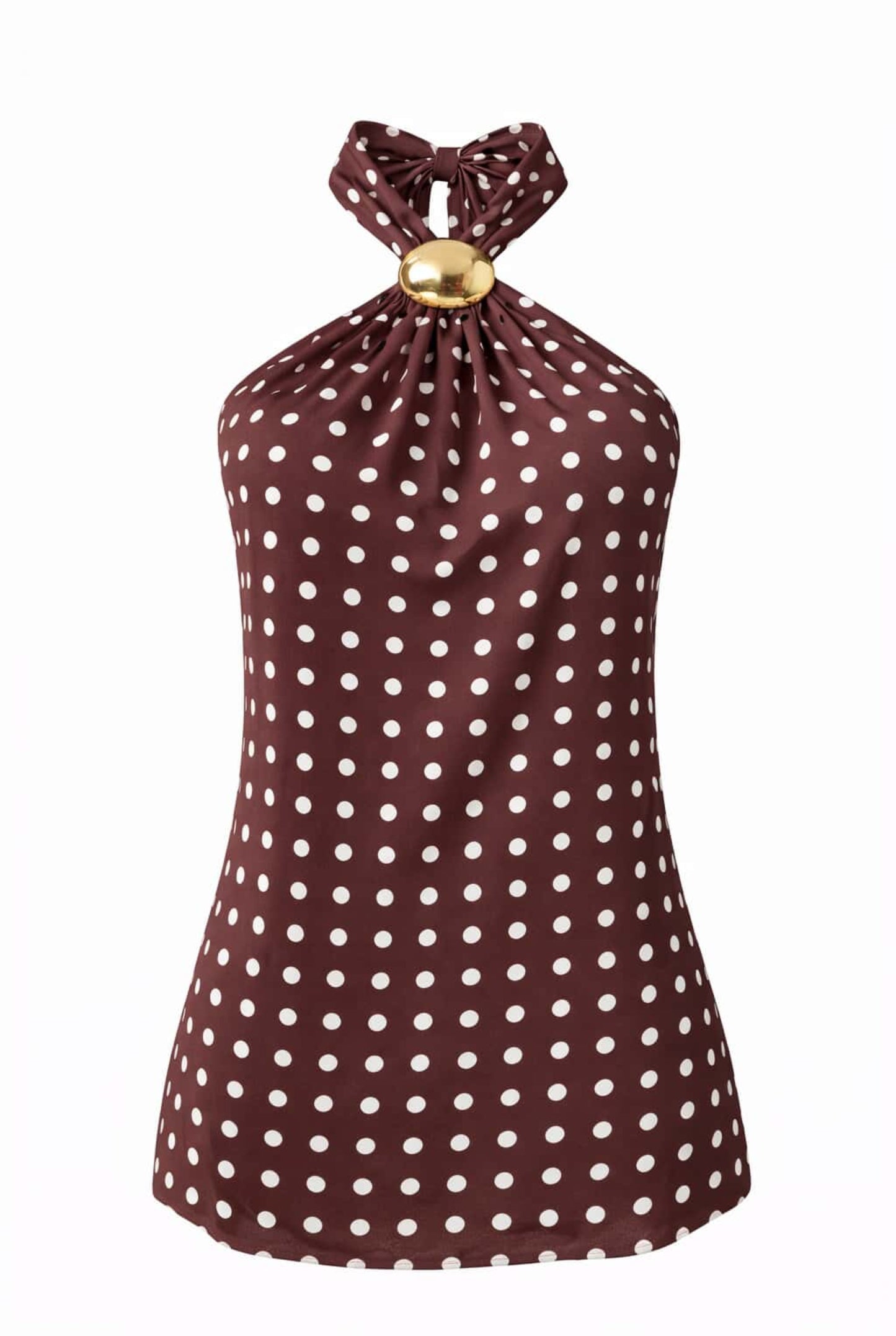 Top lunares con hebilla