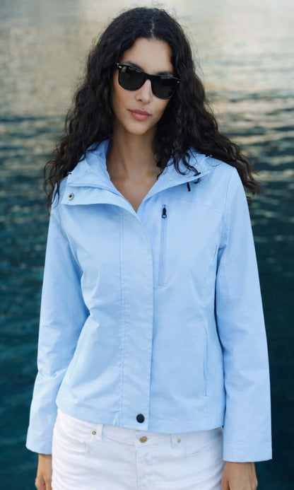 Chaqueta impermeable capucha