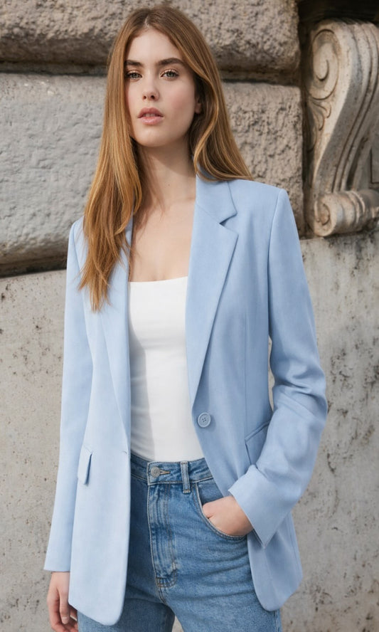 Blazer básica hombreras