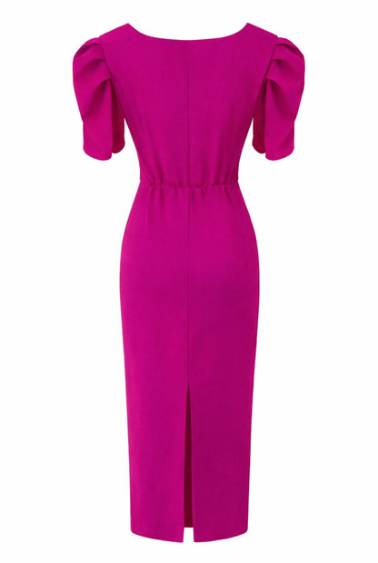 Vestido manga abullonada