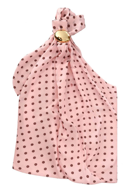 Top lunares con hebilla