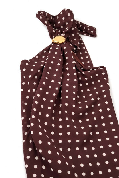 Top lunares con hebilla