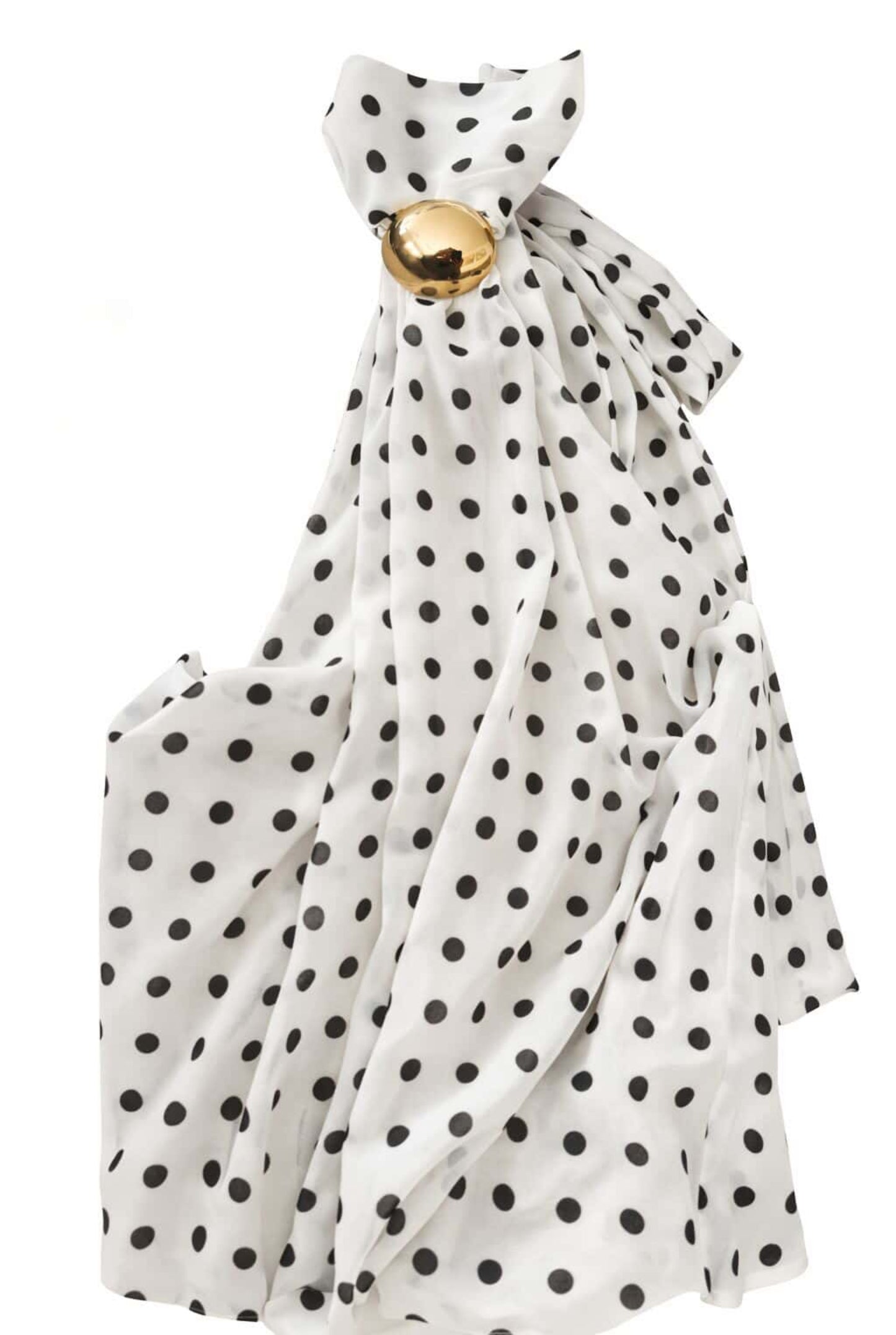 Top lunares con hebilla