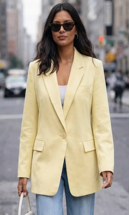 Blazer básica hombreras