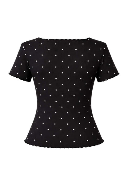 Camiseta punto lunares