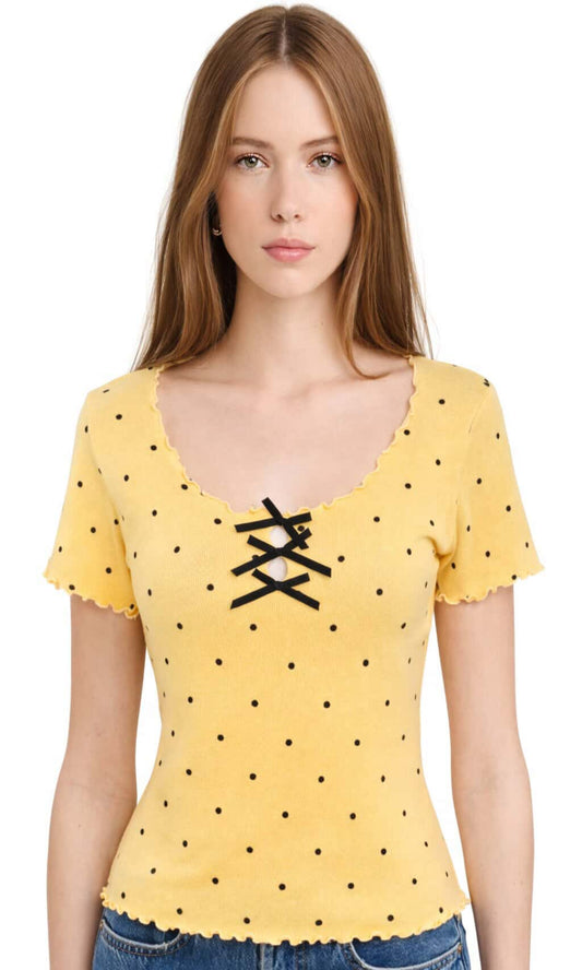 Camiseta punto lunares