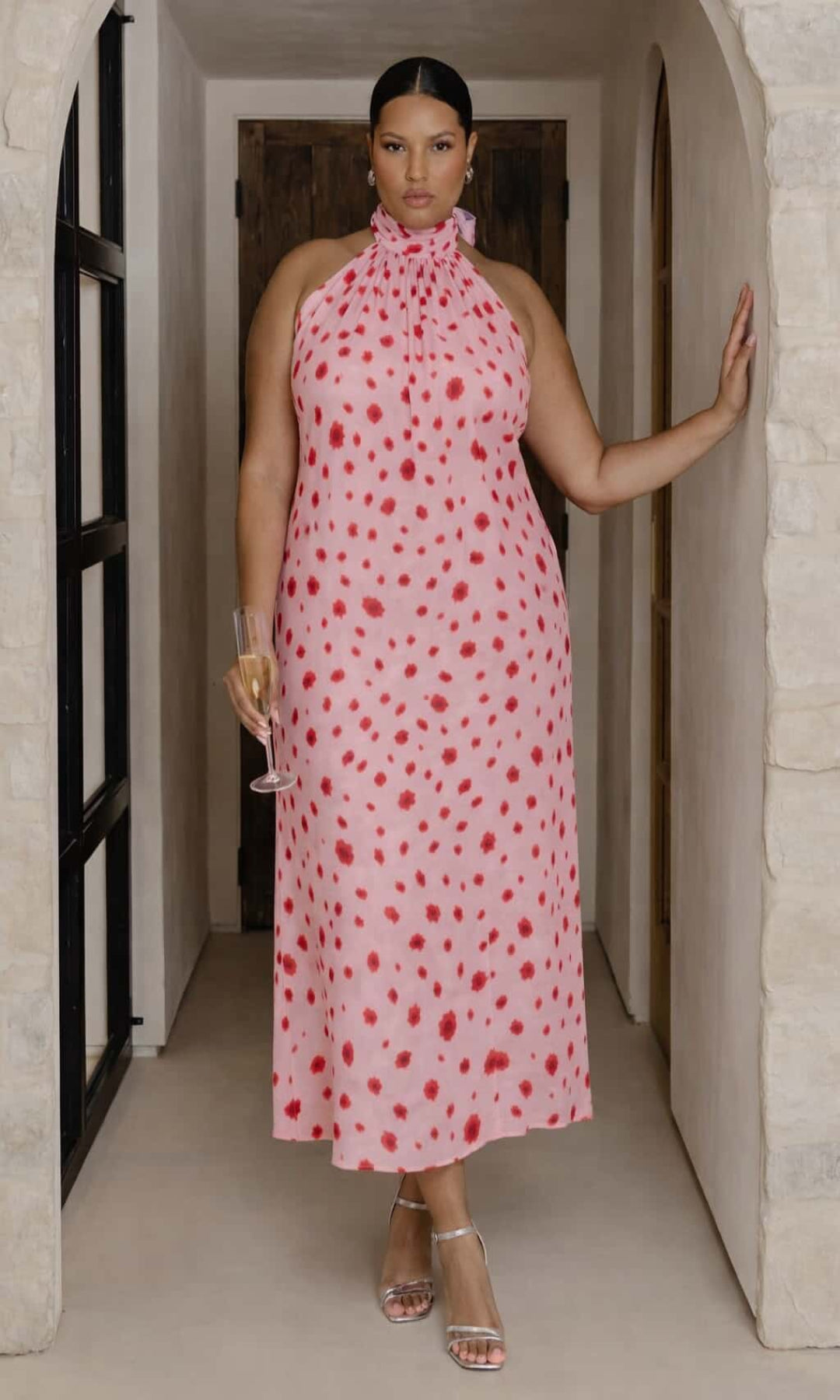 Vestido fluido halter