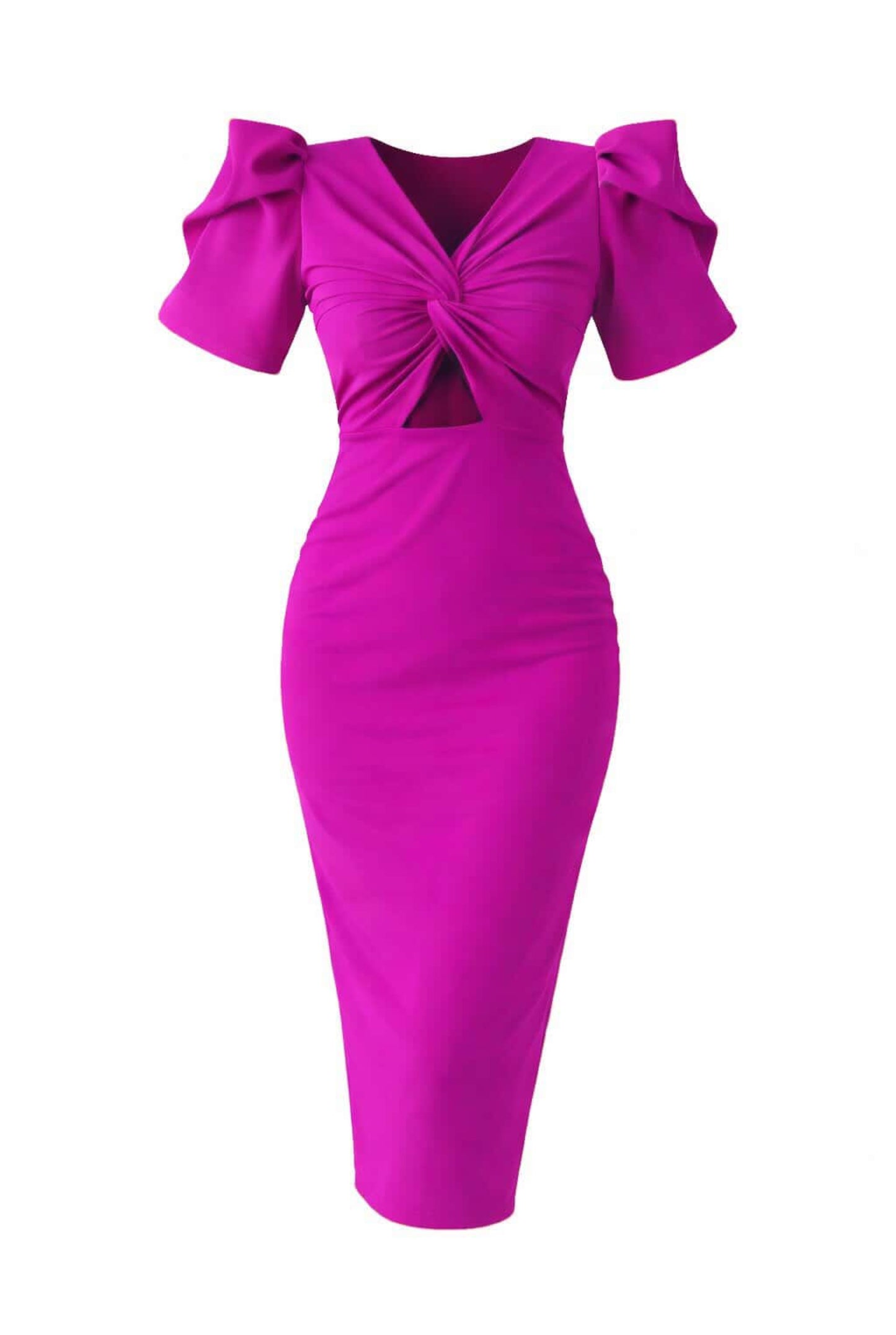 Vestido manga abullonada