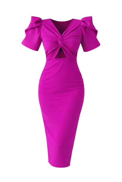 Vestido manga abullonada