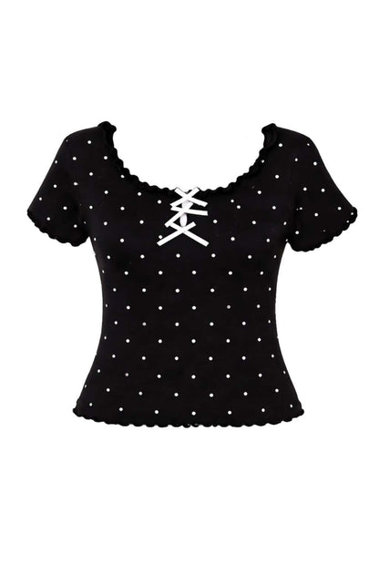 Camiseta punto lunares