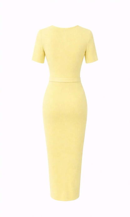 Vestido botones joya