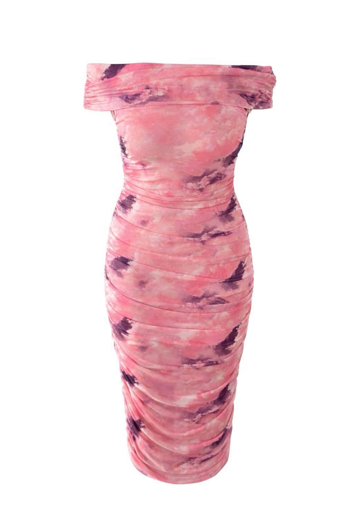 Vestido tul fruncido