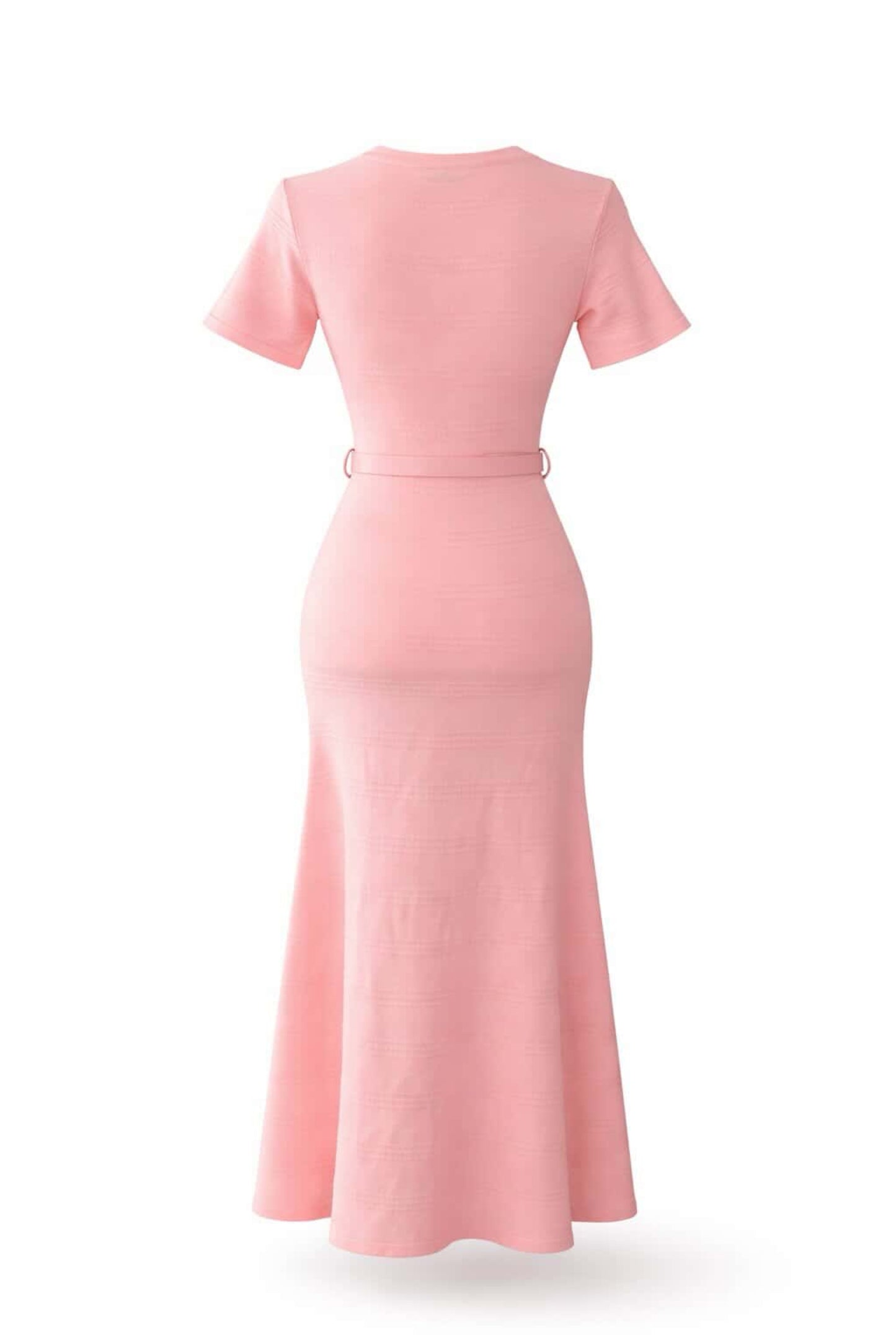 Vestido punto con cinturón