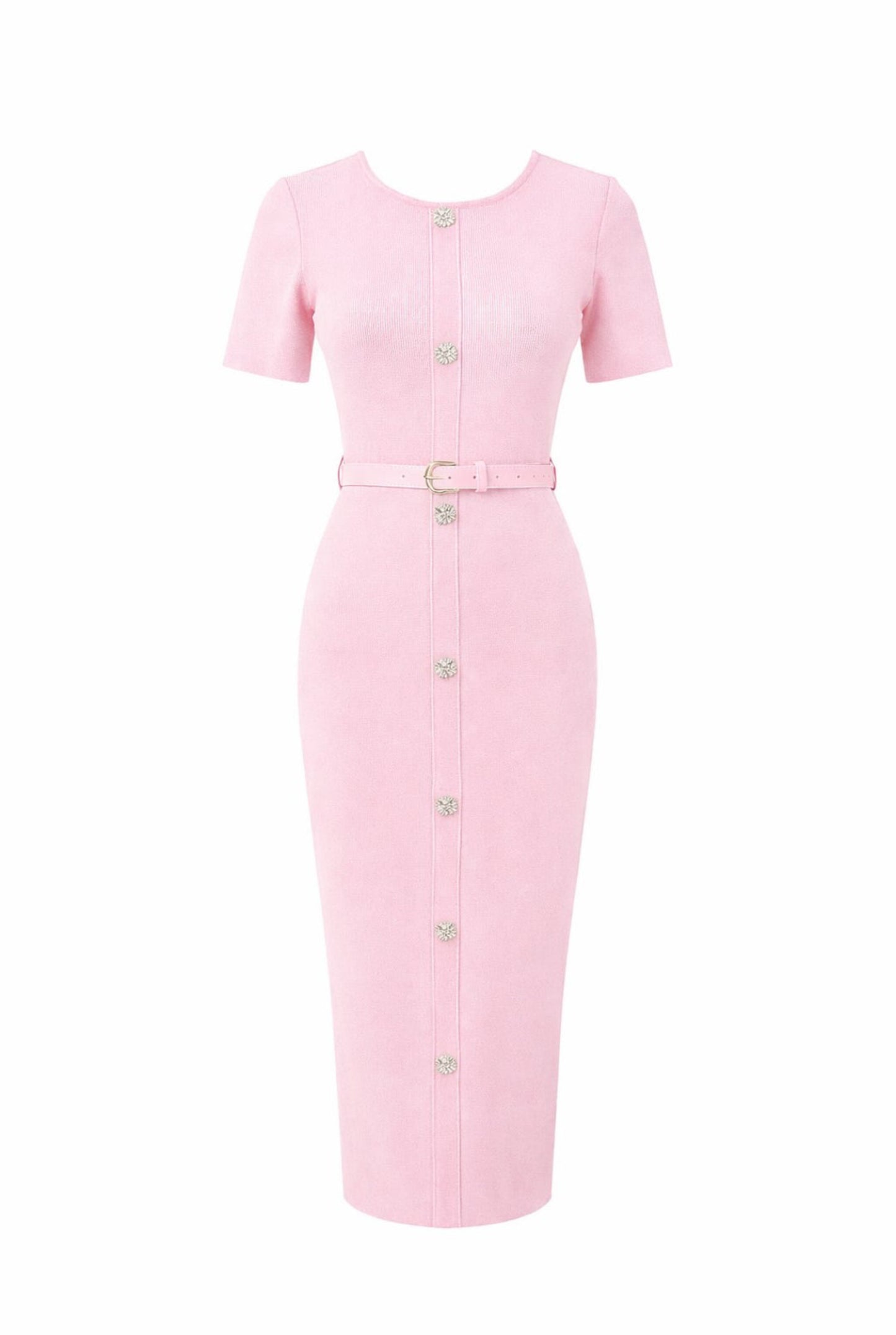 Vestido botones joya