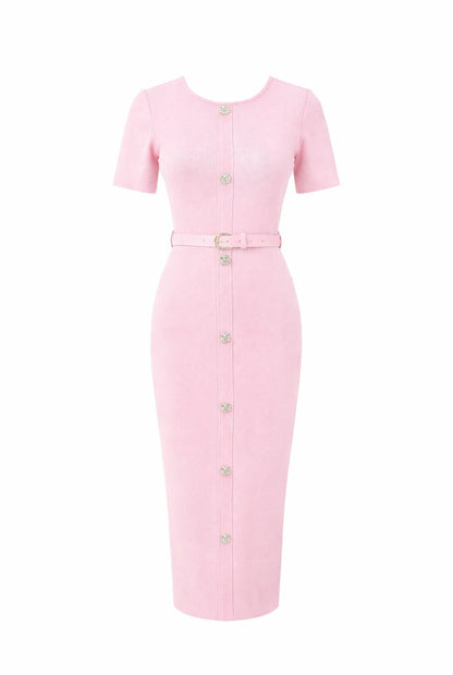 Vestido botones joya