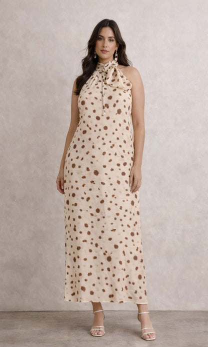 Vestido fluido halter