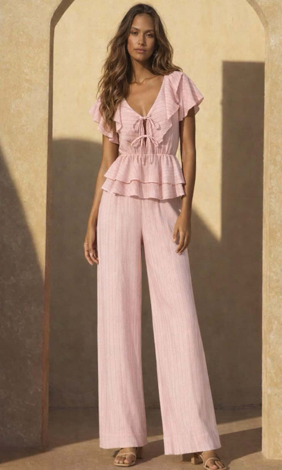 Pantalón lino fluido