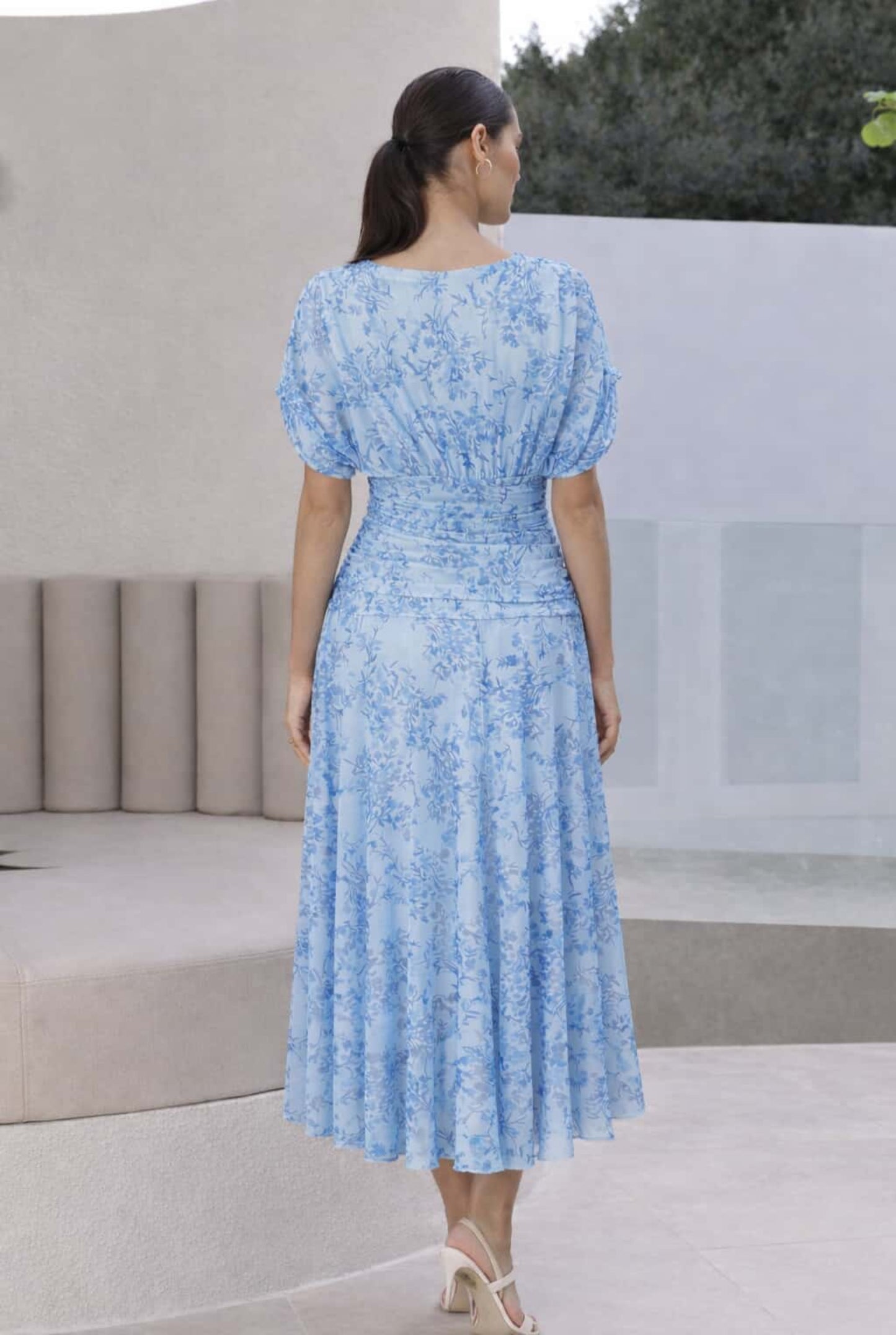 Vestido midi tul