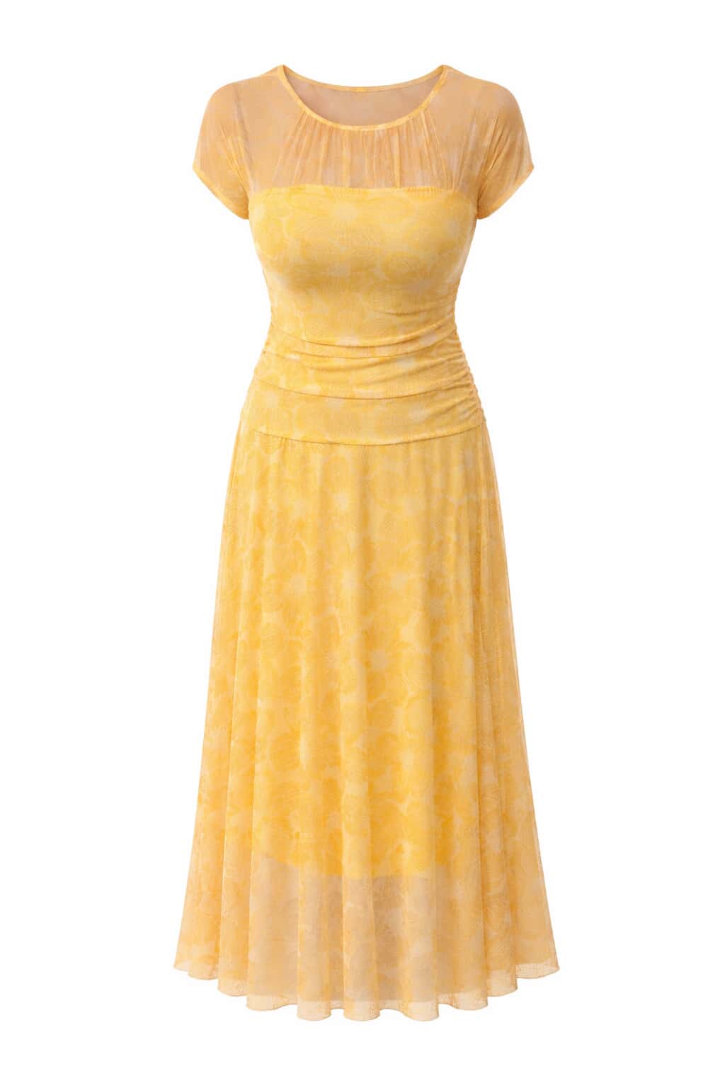 Vestido tul estampado floral