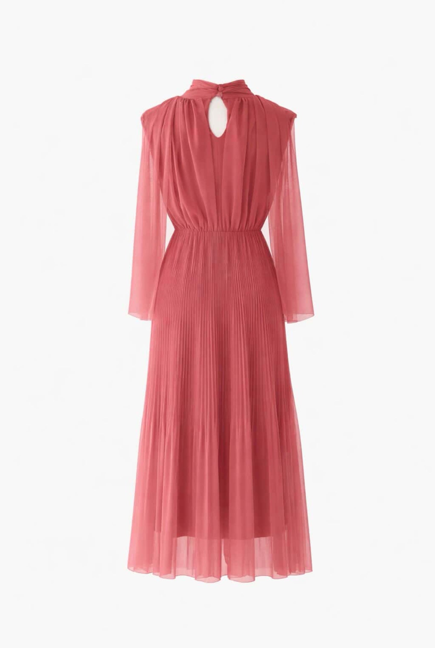 Vestido  capa plisado