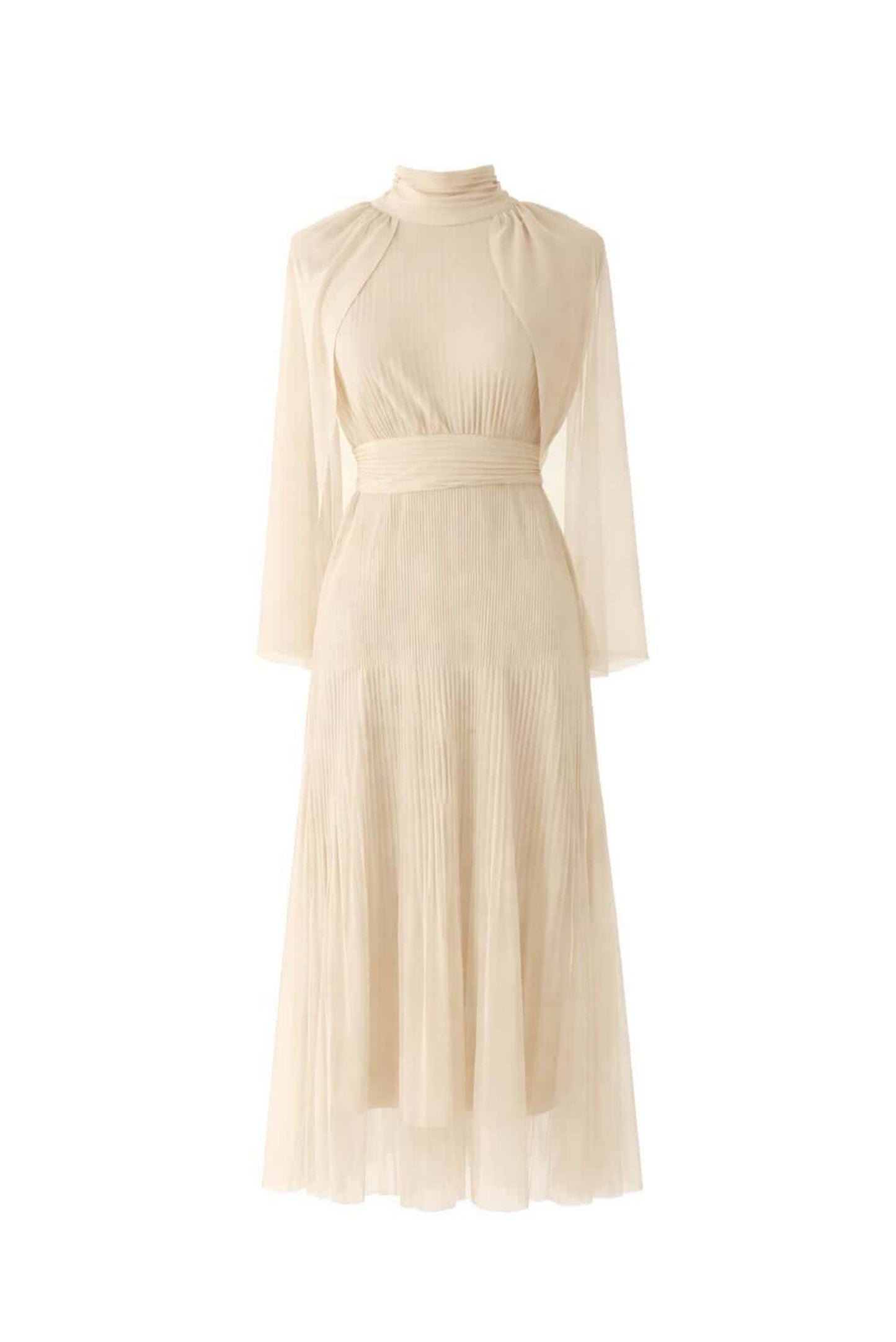 Vestido capa plisado