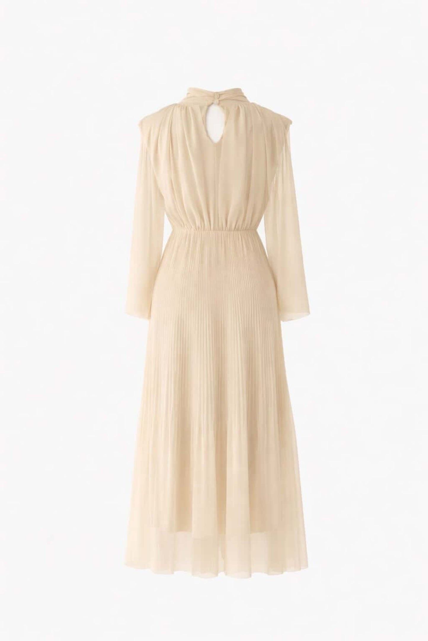 Vestido capa plisado