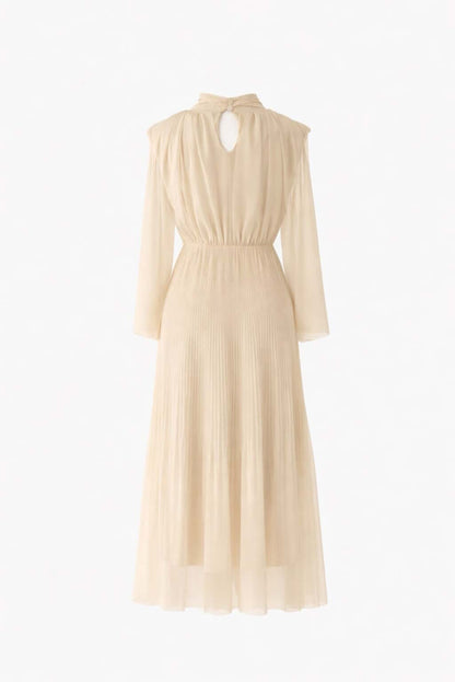 Vestido capa plisado