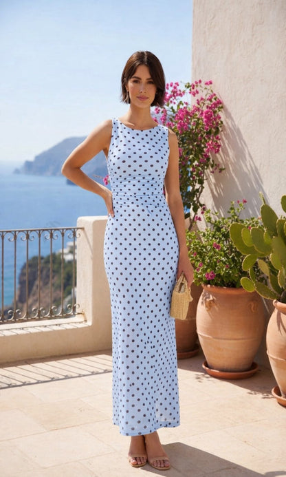 Vestido tul lunares