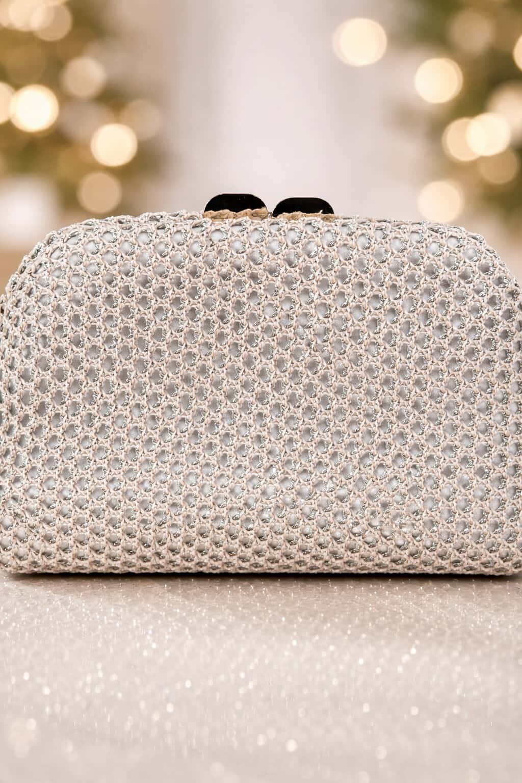 Bolso fiesta efecto rafia