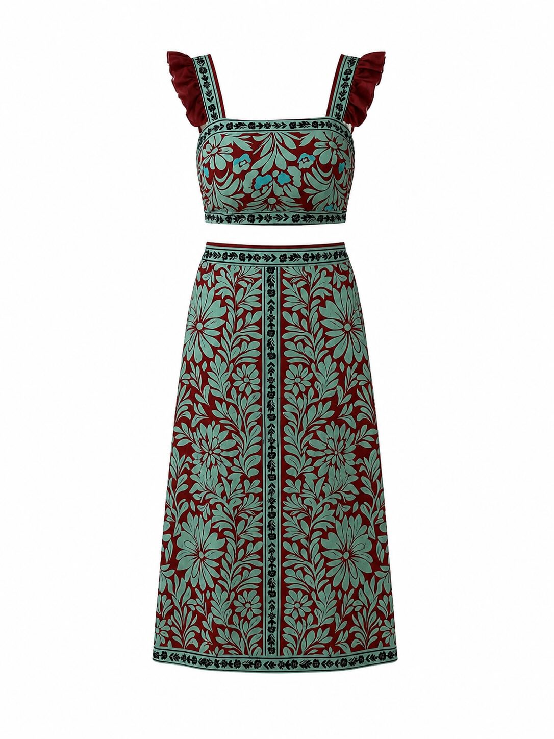 Conjunto estampado floral