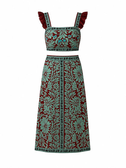 Conjunto estampado floral