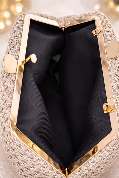 Bolso fiesta efecto rafia