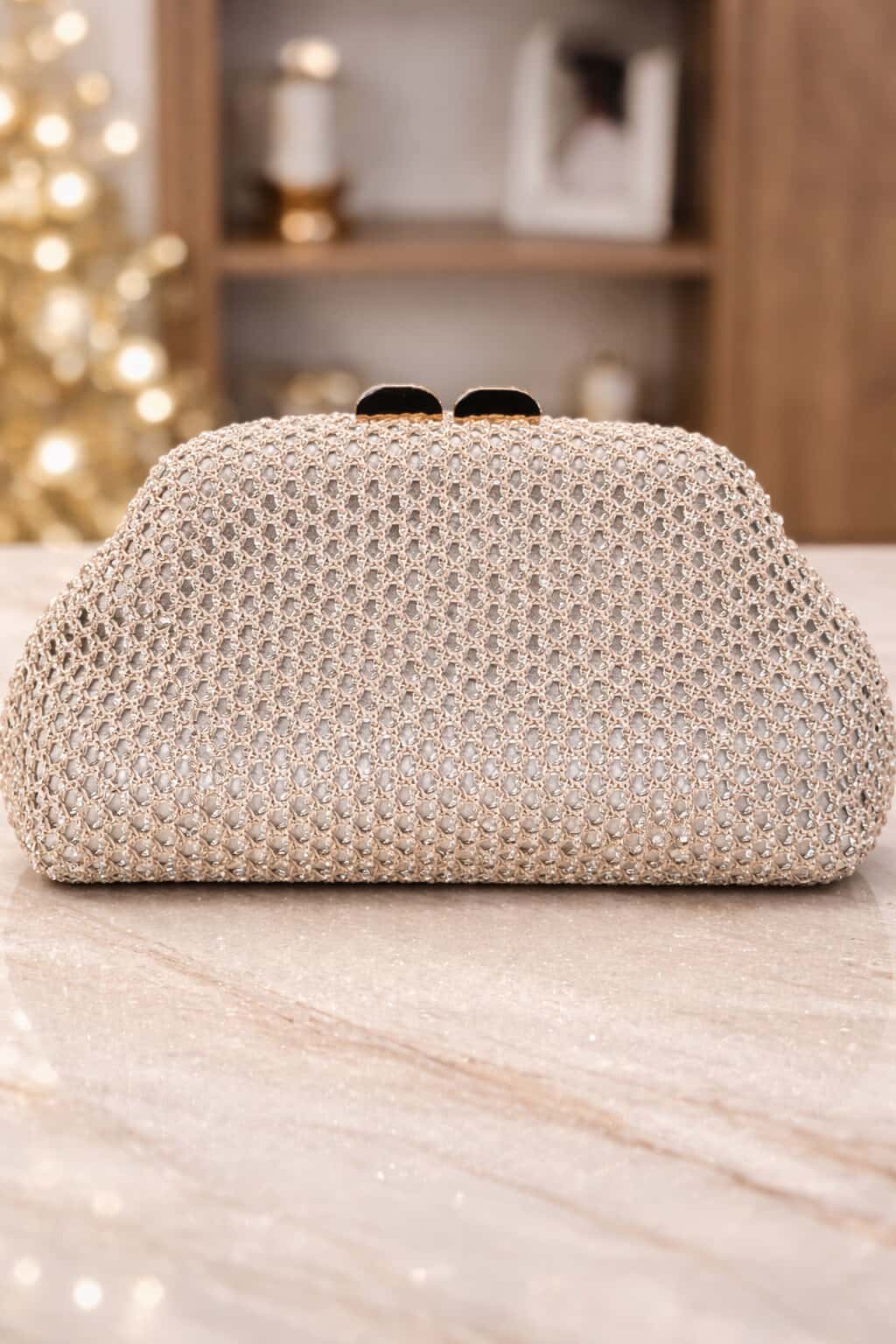 Bolso fiesta efecto rafia