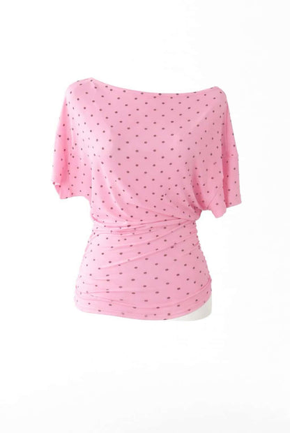 Camiseta fluida lunares