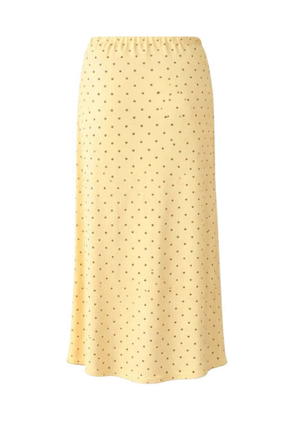 Falda midi lunares