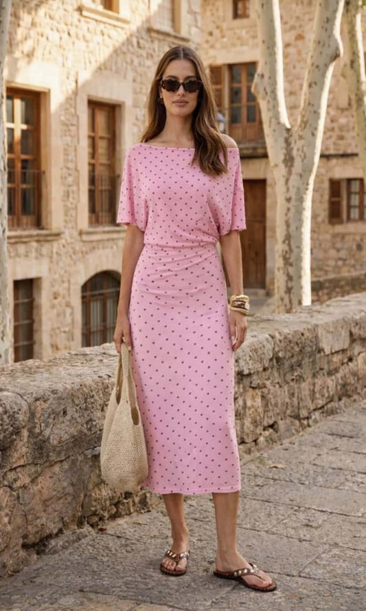 Camiseta fluida lunares