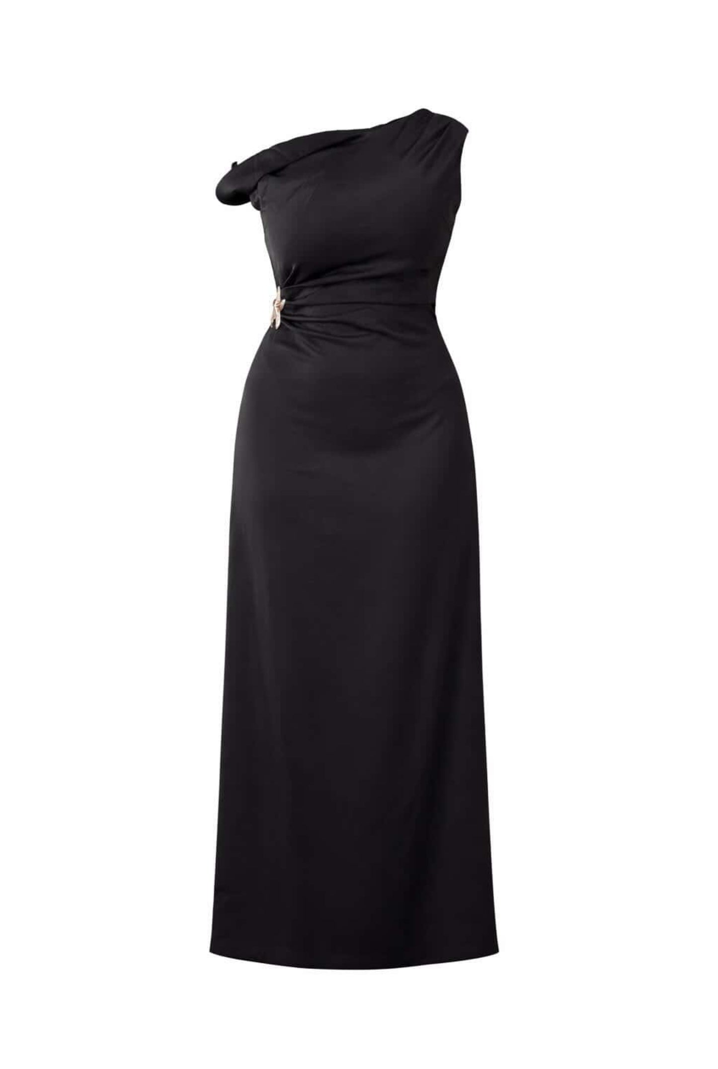 Vestido midi satinado