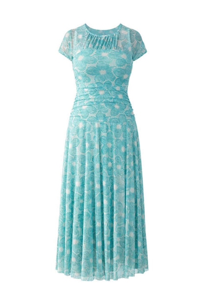 Vestido tul estampado floral