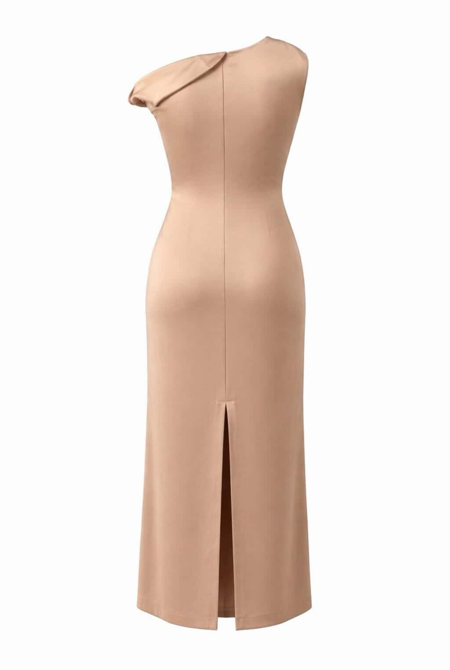 Vestido midi satinado