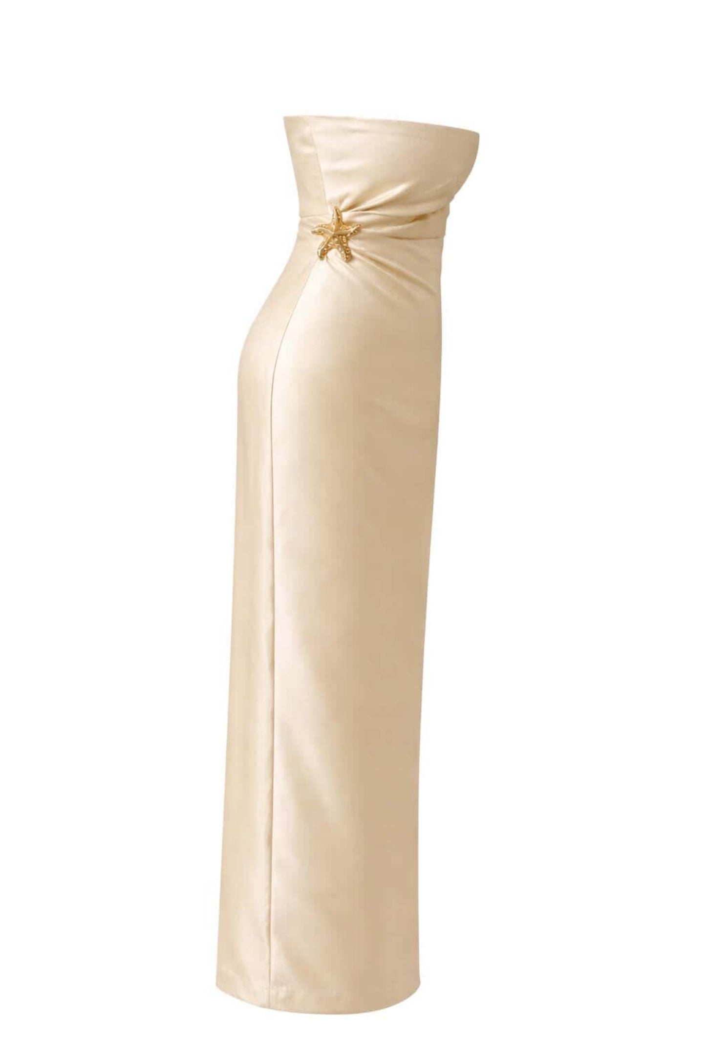 Vestido midi satinado
