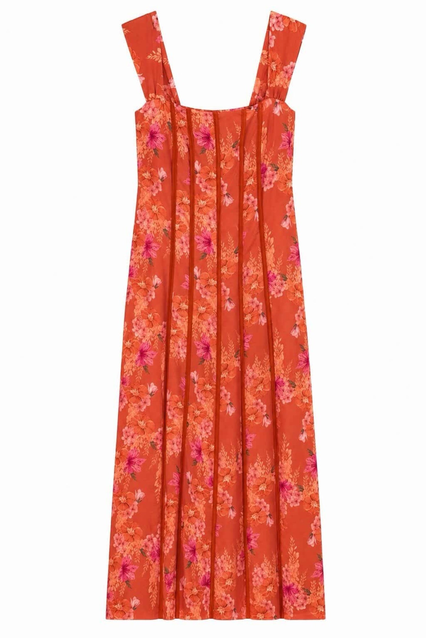 Vestido midi flores