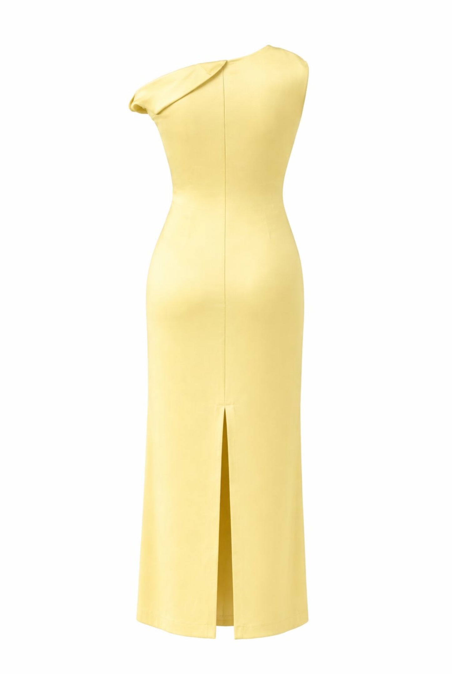 Vestido midi satinado