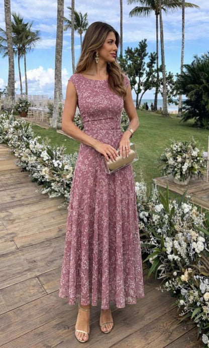 Vestido tul fluido