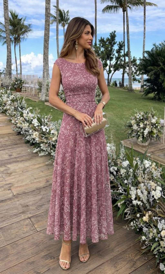 Vestido tul fluido